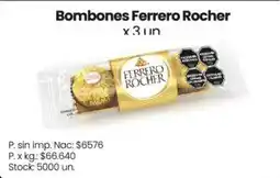 Changomas Ferrero Rocher bombones oferta