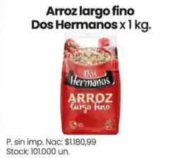 Changomas Dos Hermanos arroz largo fino oferta