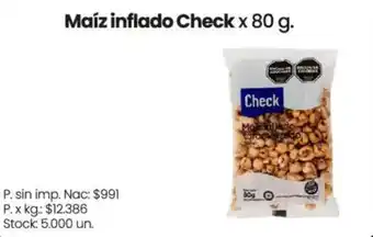 Check maíz inflado