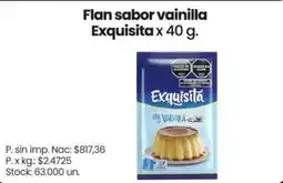 Changomas Exquisita flan sabor vainilla oferta
