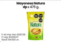 Changomas Natura mayonesa oferta