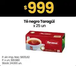 Changomas Taragui té negro oferta