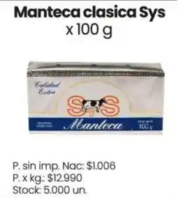 Changomas Sys manteca clasica oferta