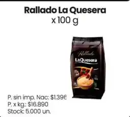 Changomas La quesera rallado oferta