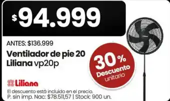 Liliana ventilador de pie 20