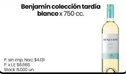 Changomas Benjamín colección tardía blanco oferta