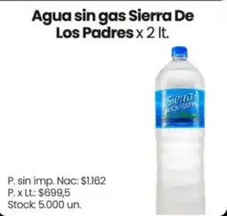 Changomas Sierra De Los Padres agua sin gas oferta