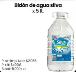 Changomas Silva agua oferta