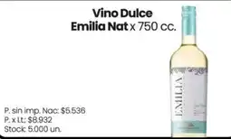 Changomas Emilia Nat vino dulce oferta