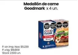 Changomas Goodmark medallón de carne oferta