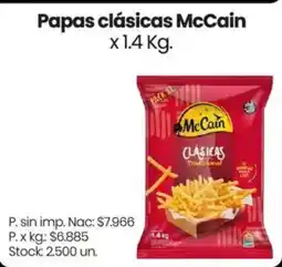 Changomas McCain papas clásicas oferta