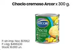 Changomas Arcor choclo cremoso oferta