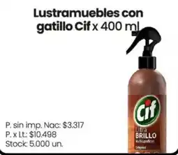 Changomas Cif lustramuebles con gatillo oferta