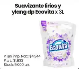 Changomas Ecovita suavizante lirios y ylang dp oferta