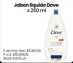 Changomas Dove jabon liquido oferta
