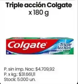 Changomas Colgate triple acción oferta