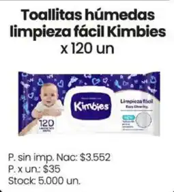 Changomas Kimbies toallitas húmedas limpieza fácil oferta