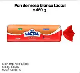 Changomas Lactal pan de mesa blanco oferta