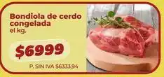 Supermercados Vea Bondiola de cerdo congelada oferta