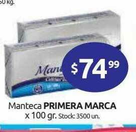 Cordiez Manteca Primera Marca oferta