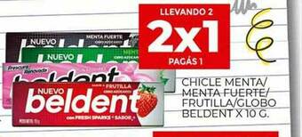 Supermercados DIA Chicle Menta Menta Fuerte Frutilla Globo Beldent oferta