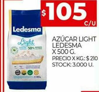 Supermercados DIA Azúcar Light Ledesma oferta