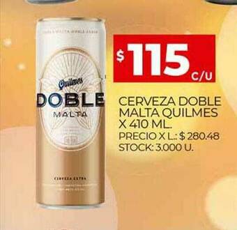 Supermercados DIA Cerveza Doble Malta Quilmes oferta