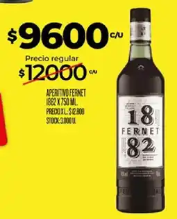 Supermercados DIA Fernet 1882 oferta