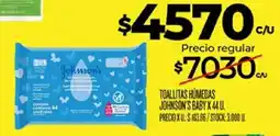 Supermercados DIA Johnson's toallitas húmedas oferta