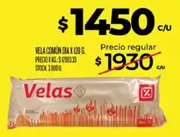 Supermercados DIA Velas vela común día oferta