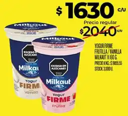 Supermercados DIA Milkaut yogur firme oferta