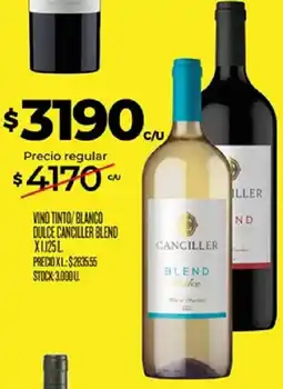 Supermercados DIA Canciller vino tinto/ blanco dulce blend oferta