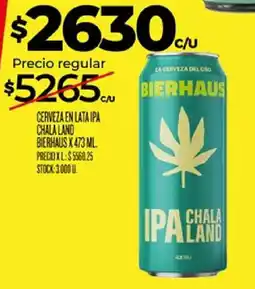 Supermercados DIA Bierhaus cerveza en lata ipa chala land oferta
