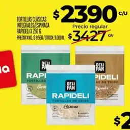 Supermercados DIA Deli pan tortillas clásicas oferta