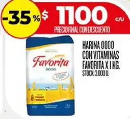Supermercados DIA Favorita harina 0000 con vitaminas oferta