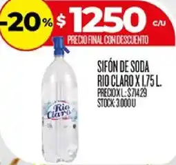 Supermercados DIA Rio claro sifón de soda oferta