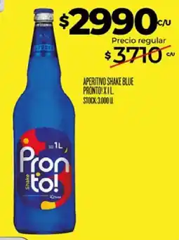 Supermercados DIA Pronto! aperitivo shake blue oferta