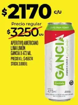 Supermercados DIA Gancia aperitivo americano lima limon oferta