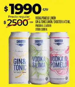 Supermercados DIA Shooter vodka & pomelo / limón gin & tonic limón / shooter oferta