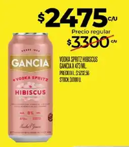 Supermercados DIA Gancia vodka spritz hibiscus oferta