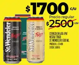 Supermercados DIA St. Wendeler cerveza en lata ipa/negra/trigo oferta