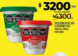 Supermercados DIA La serenisima queso crema entero/light oferta