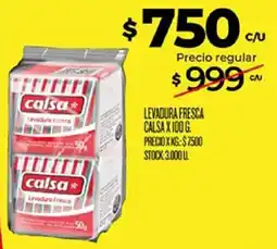 Supermercados DIA Calsa levadura fresca oferta