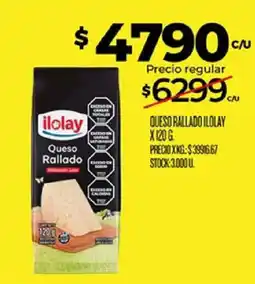 Supermercados DIA Ilolay queso rallado oferta