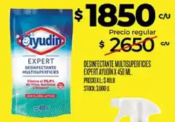 Supermercados DIA Ayudin desinfectante multisuperficies expert oferta