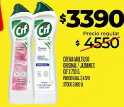 Supermercados DIA Cif crema multiuso original / jazmines oferta