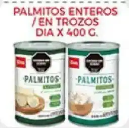 Supermercados DIA Día palmitos enteros / en trozos oferta