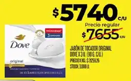 Supermercados DIA Dove jabón de tocador original oferta