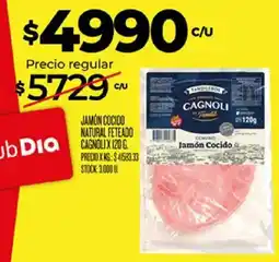 Supermercados DIA Cagnoli jamón cocido oferta