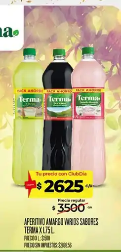 Supermercados DIA Terma aperitivo amargo varios sabores oferta